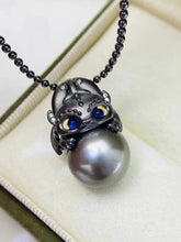 S925 sterling silver pendant empty holder suitable for 12-14mm pearls(without pearl)