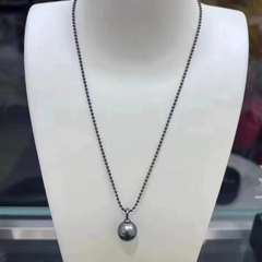 S925 sterling silver round bead necklace(without pearl)