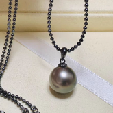S925 sterling silver round bead necklace(without pearl)