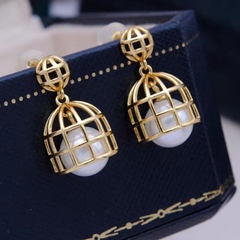 S925 Silver Pearl Earnail Earring Cage(without pearl)
