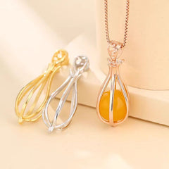 S925 silver pearl cage, mesh bag, sachet and other pendant DIY accessories to choose from