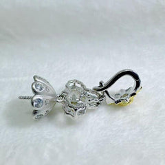 S925 sterling silver pendant universal buckle empty holder