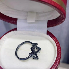 S925 silver M ring empty holder DIY production of pearl accessories living mouth(without pearl)