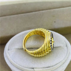 S925 sterling silver precision thick ring, empty holder, semi-finished product, circle shaped, movable mouth(without pearl)
