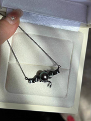 S925 silver cute dark cute demon pendant empty holder