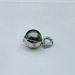 S925 silver universal buckle half wrapped pearl pendant accessory(without pearl)