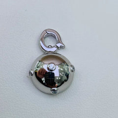 S925 silver universal buckle half wrapped pearl pendant accessory(without pearl)