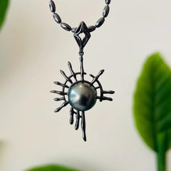 [A6]Spider Web Design S925 Sterling Silver Cage Accessory  (Without Pearl) Applicable Pearl Size:11-12mm
