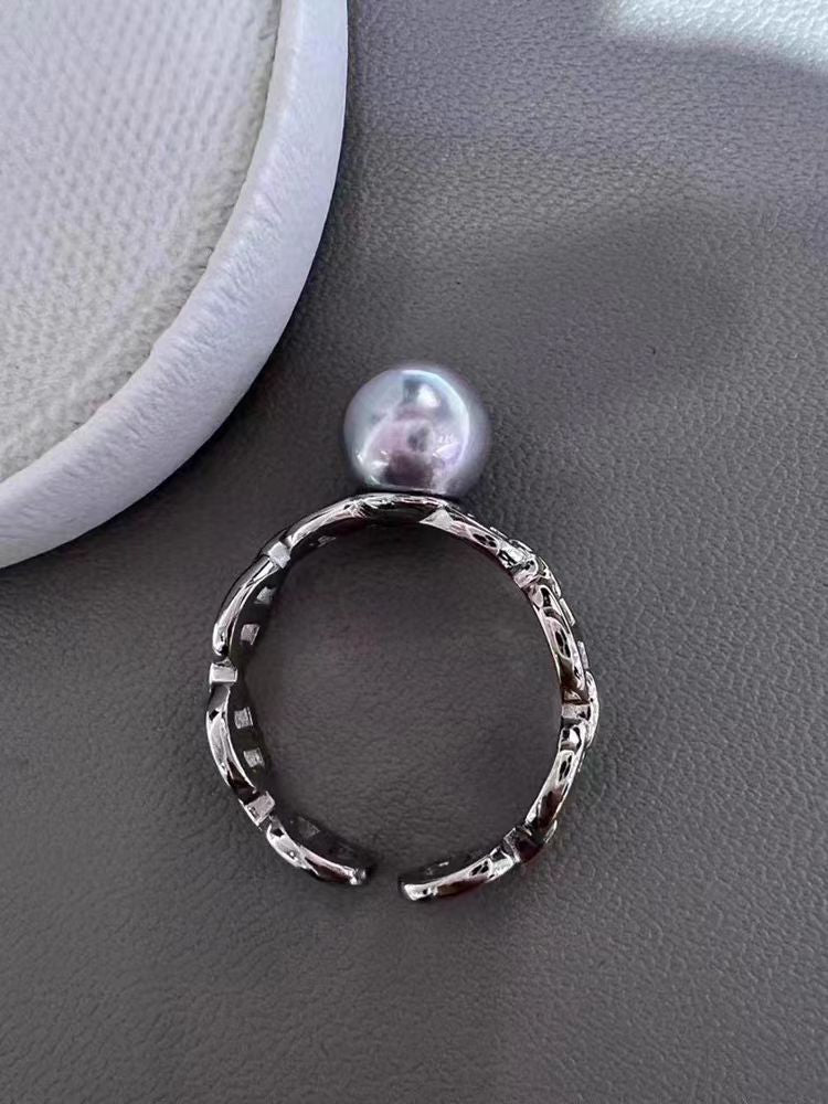 [R5] Pig Nose Design S925 Ring Accesory (Without Pearl)