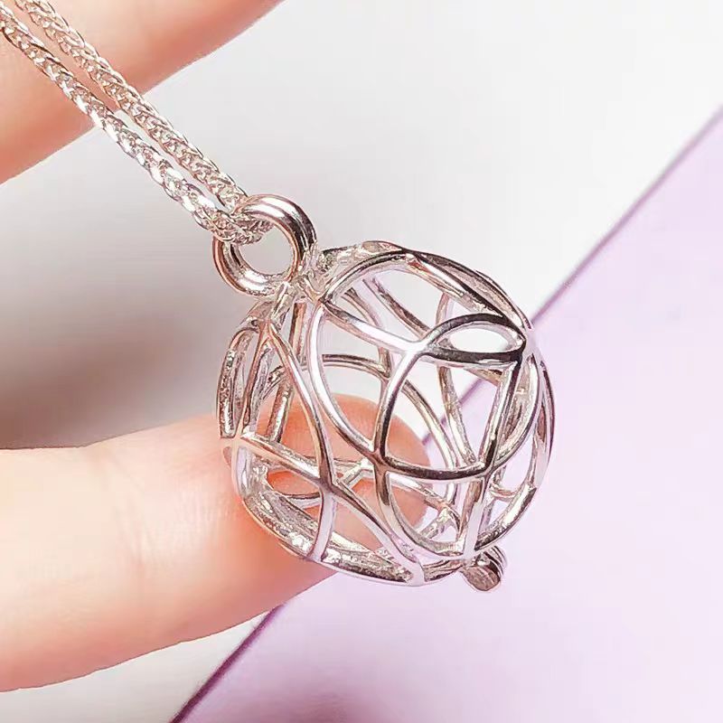 [A12] S925 Silver Suitable for pearls up to 16mm Cage DIY Accessories(Without Pearl)