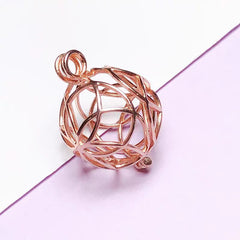 [A12] S925 Silver Suitable for pearls up to 16mm Cage DIY Accessories(Without Pearl)