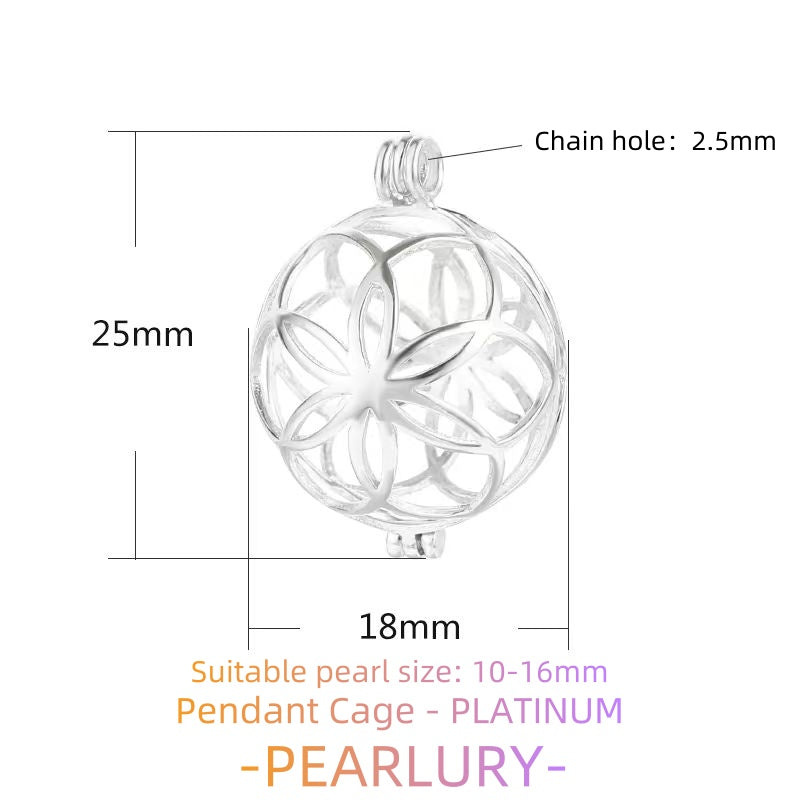 S925 silver pearl cage, mesh bag, sachet and other pendant DIY accessories to choose from