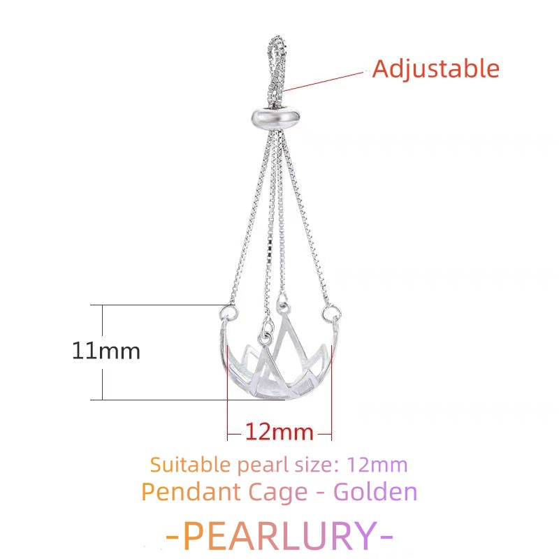 S925 silver pearl cage, mesh bag, sachet and other pendant DIY accessories to choose from