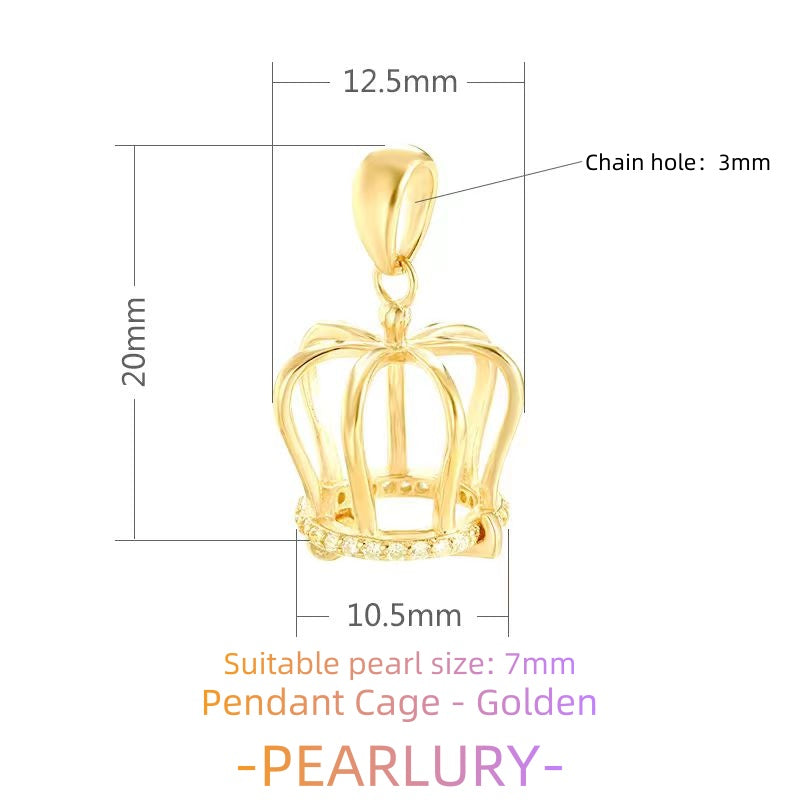 S925 silver pearl cage, mesh bag, sachet and other pendant DIY accessories to choose from