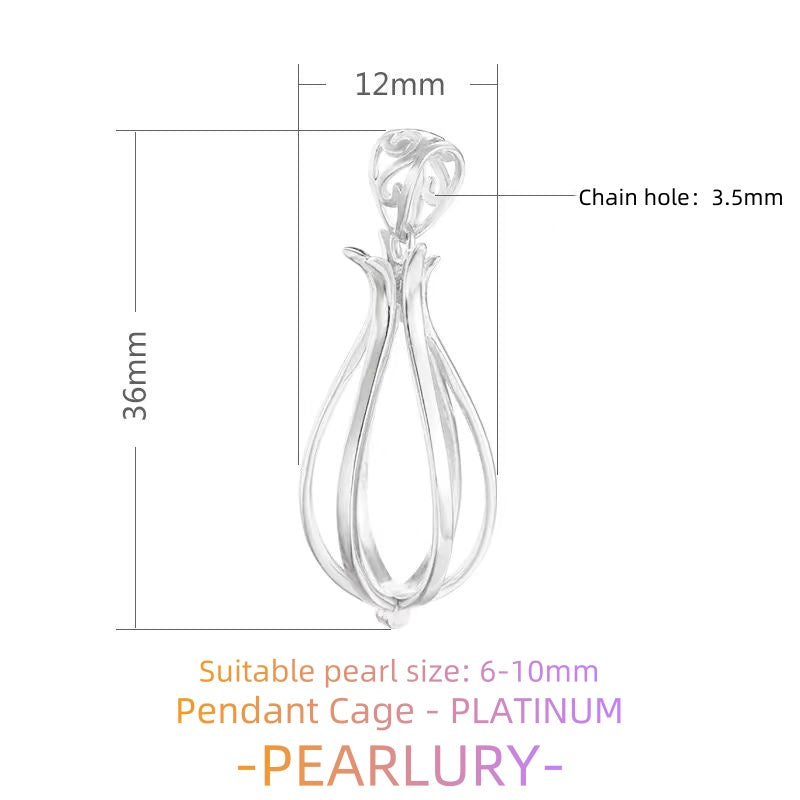 S925 silver pearl cage, mesh bag, sachet and other pendant DIY accessories to choose from