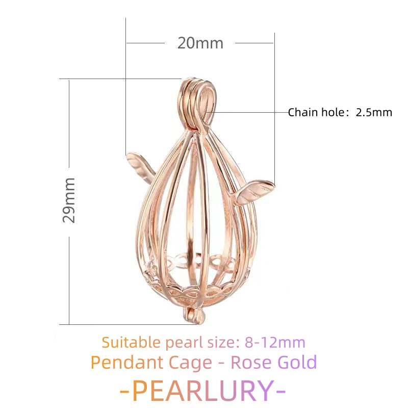 S925 silver pearl cage, mesh bag, sachet and other pendant DIY accessories to choose from