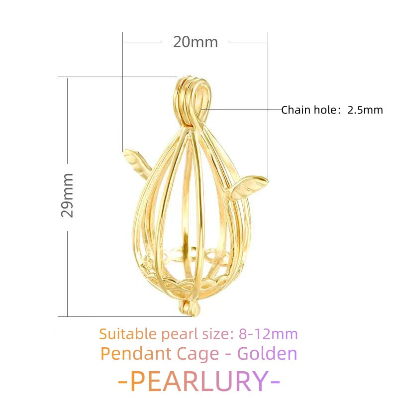 S925 silver pearl cage, mesh bag, sachet and other pendant DIY accessories to choose from