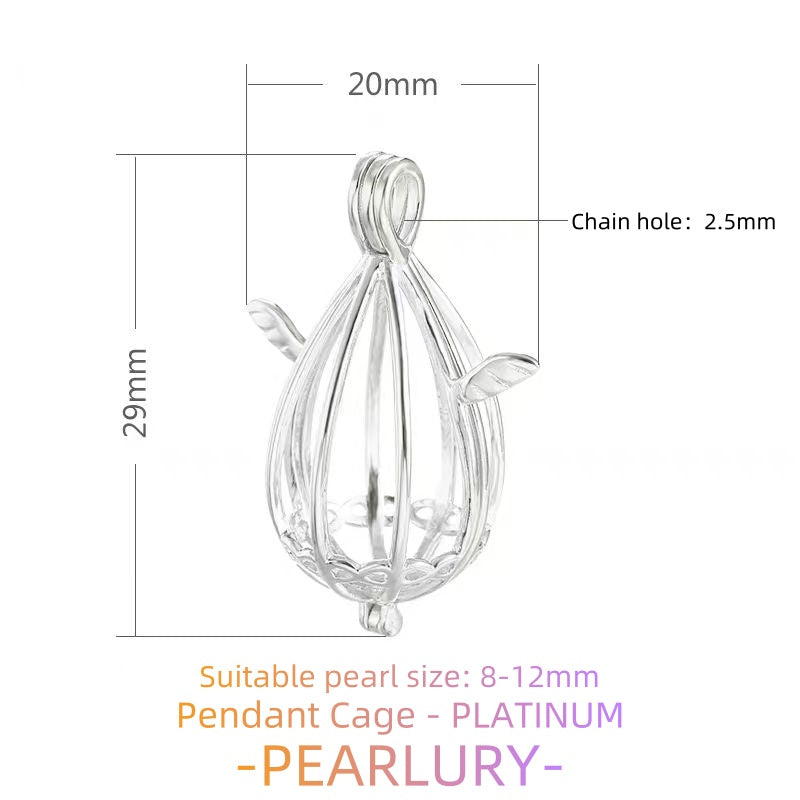 S925 silver pearl cage, mesh bag, sachet and other pendant DIY accessories to choose from