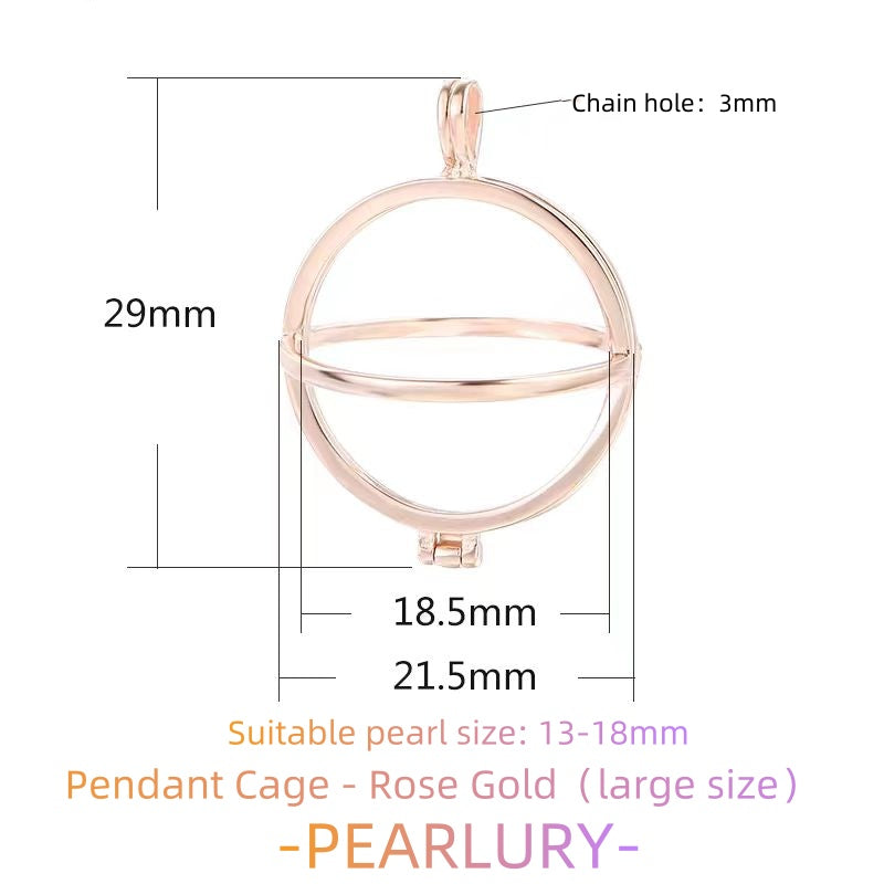 S925 silver pearl cage, mesh bag, sachet and other pendant DIY accessories to choose from