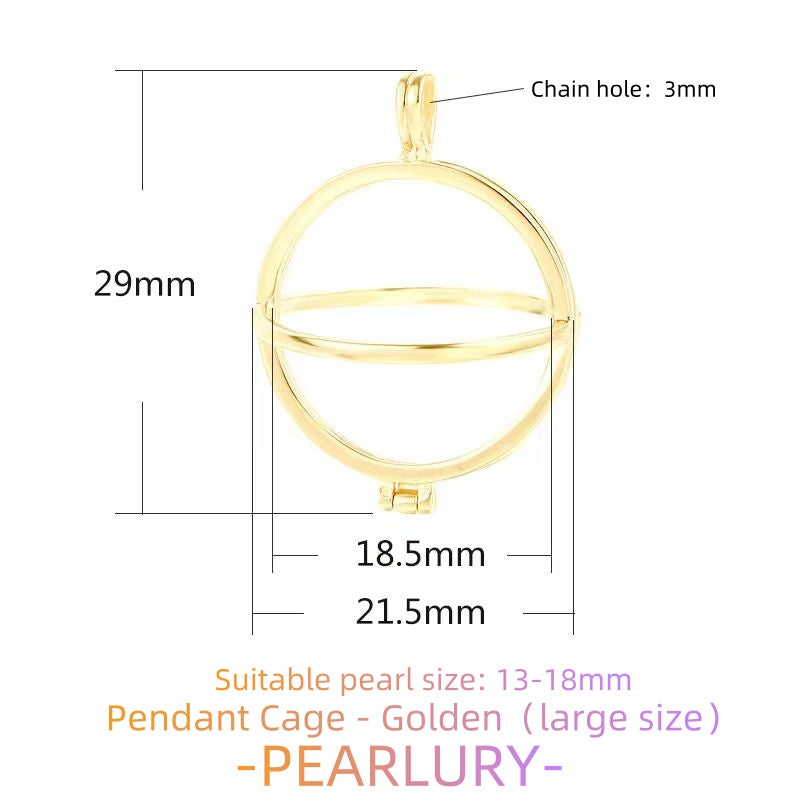 S925 silver pearl cage, mesh bag, sachet and other pendant DIY accessories to choose from