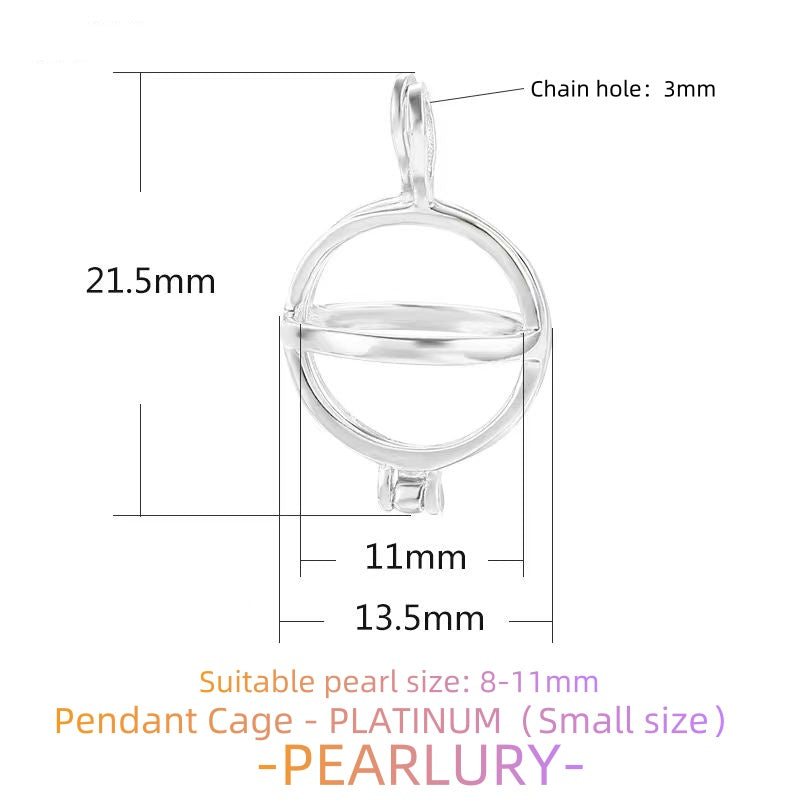 S925 silver pearl cage, mesh bag, sachet and other pendant DIY accessories to choose from