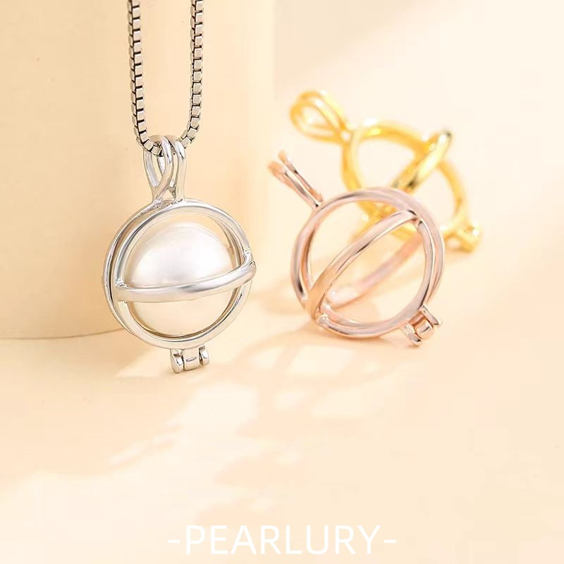S925 silver pearl cage, mesh bag, sachet and other pendant DIY accessories to choose from