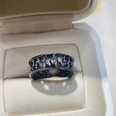 S925 sterling silver ring empty holder DIY accessory（without pearl）