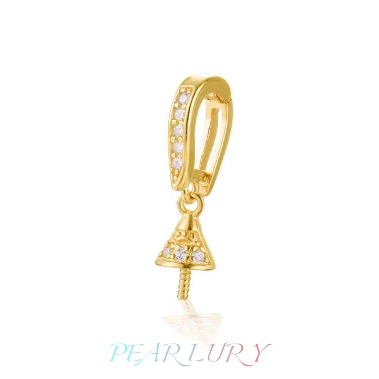 S925 sterling silver pearl necklace universal buckle DIY accessories（without pearl）