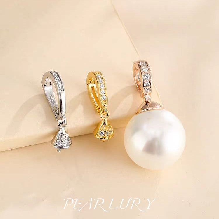 S925 sterling silver pearl necklace universal buckle DIY accessories（without pearl）