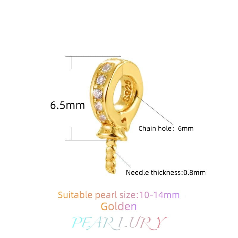 S925 sterling silver pearl necklace universal buckle DIY accessories（without pearl）