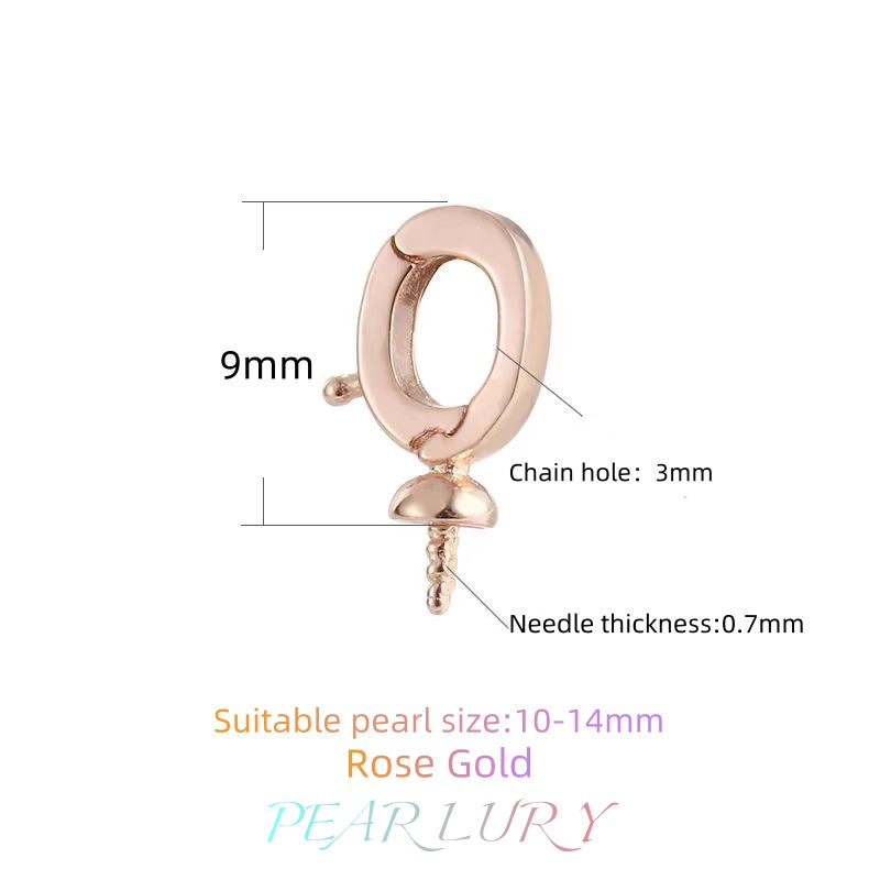 S925 sterling silver pearl necklace universal buckle DIY accessories（without pearl）