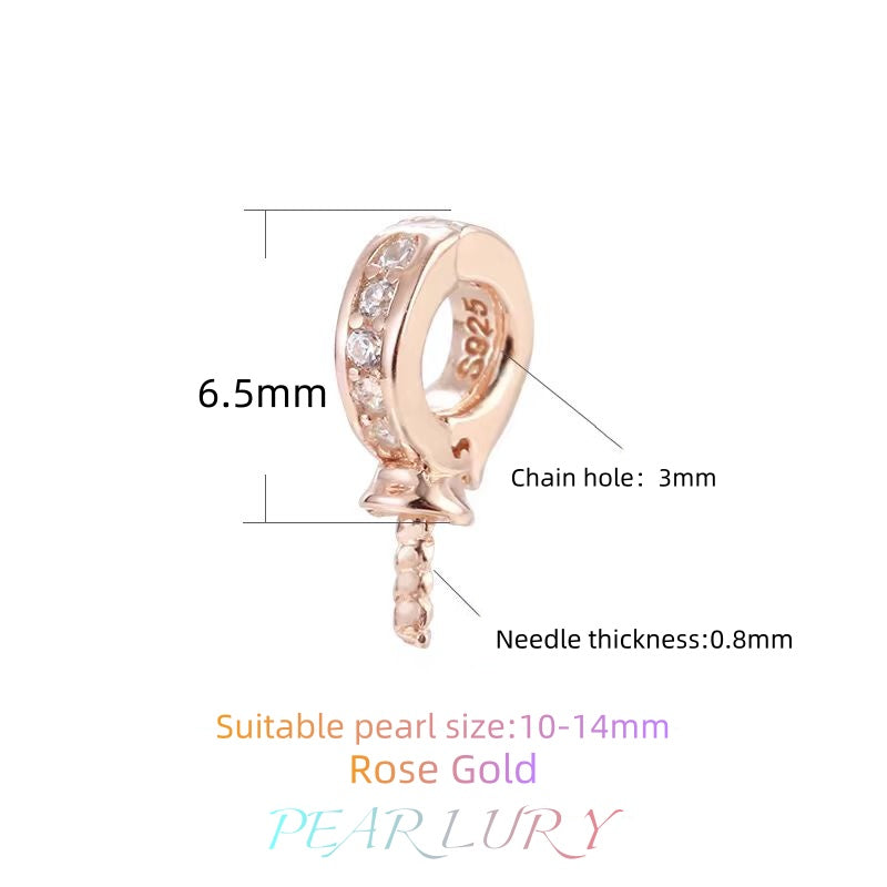 S925 sterling silver pearl necklace universal buckle DIY accessories（without pearl）