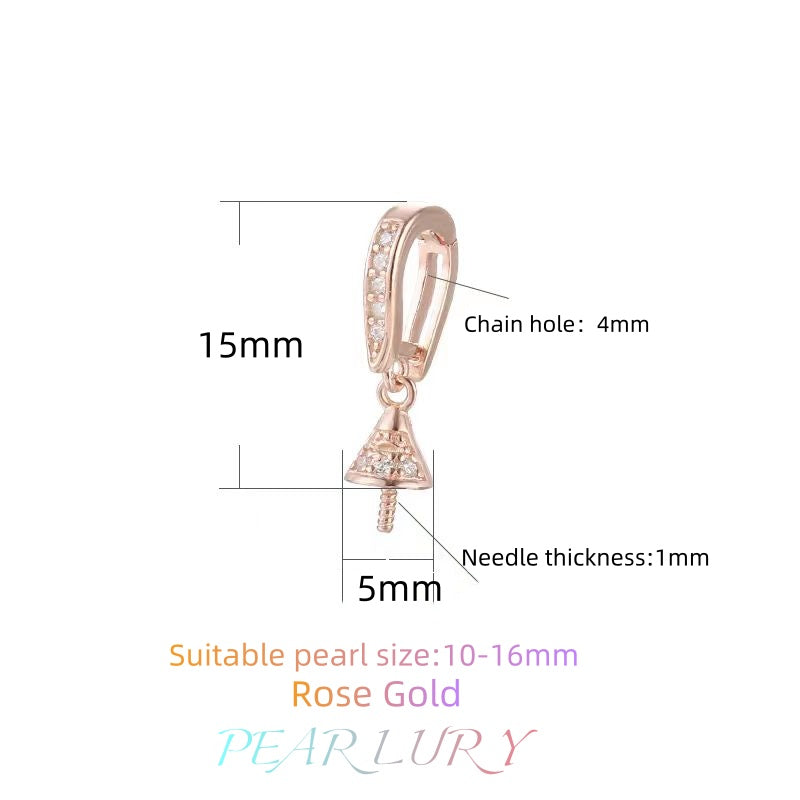 S925 sterling silver pearl necklace universal buckle DIY accessories（without pearl）