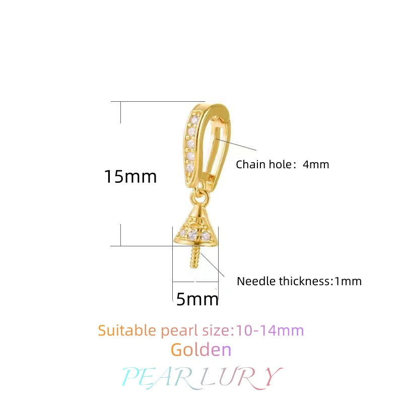 S925 sterling silver pearl necklace universal buckle DIY accessories（without pearl）