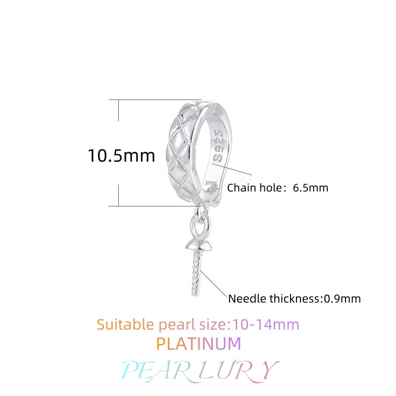 S925 sterling silver pearl necklace universal buckle DIY accessories（without pearl）