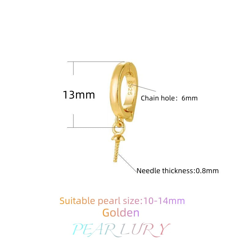 S925 sterling silver pearl necklace universal buckle DIY accessories（without pearl）