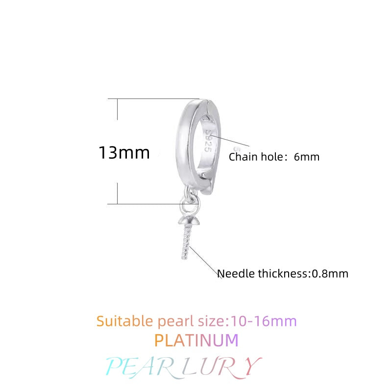 S925 sterling silver pearl necklace universal buckle DIY accessories（without pearl）