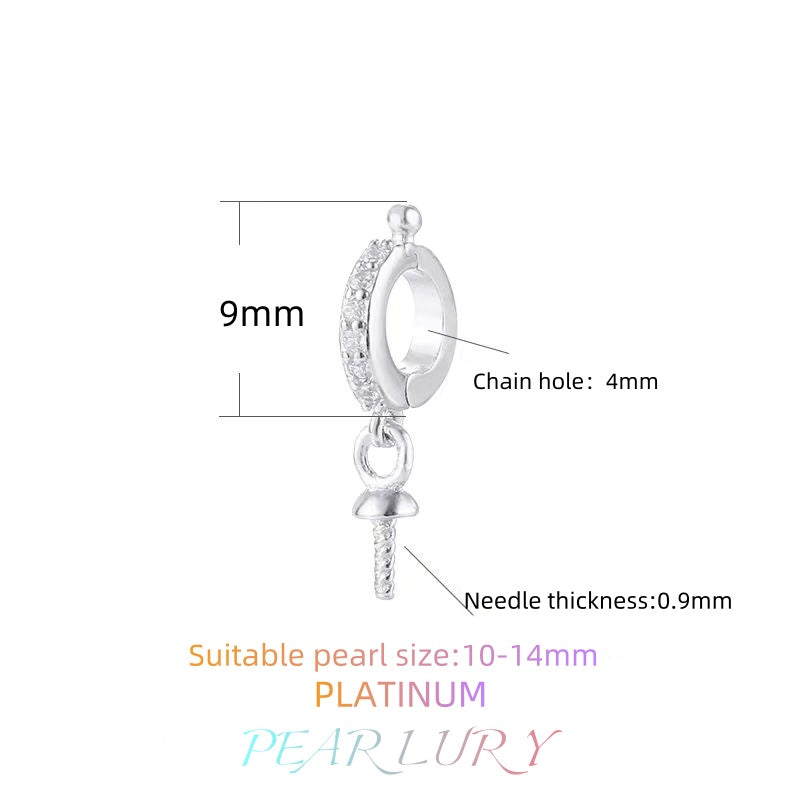 S925 sterling silver pearl necklace universal buckle DIY accessories（without pearl）