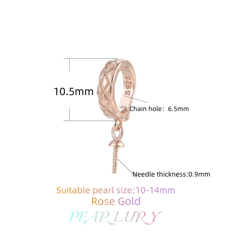 S925 sterling silver pearl necklace universal buckle DIY accessories（without pearl）