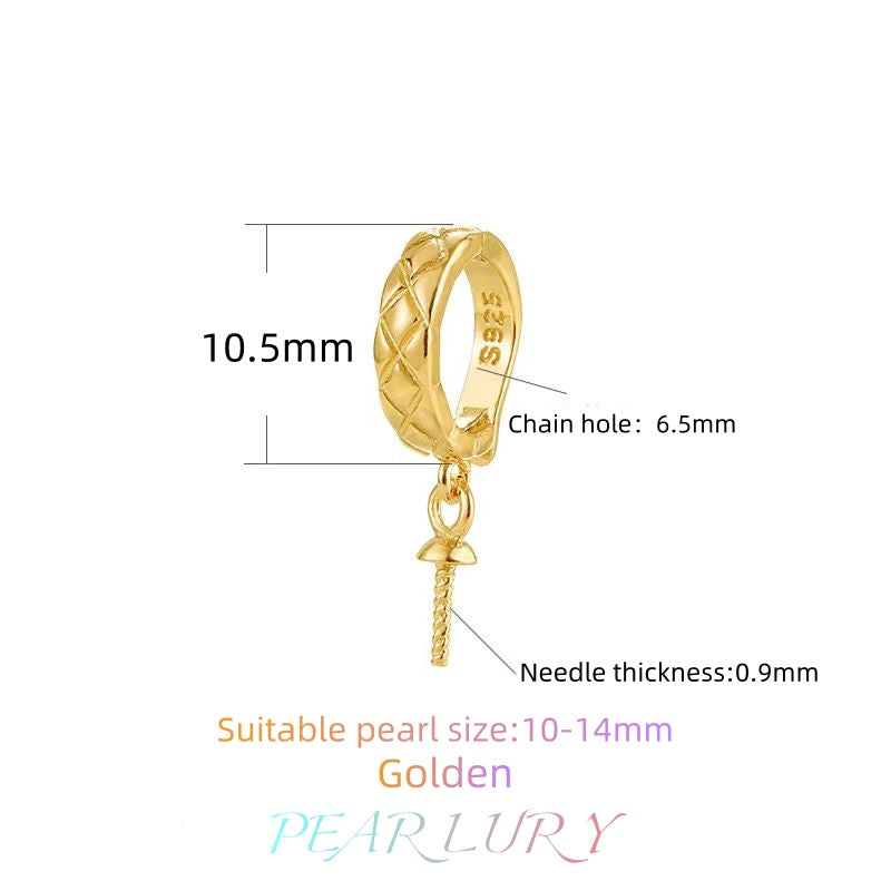 S925 sterling silver pearl necklace universal buckle DIY accessories（without pearl）