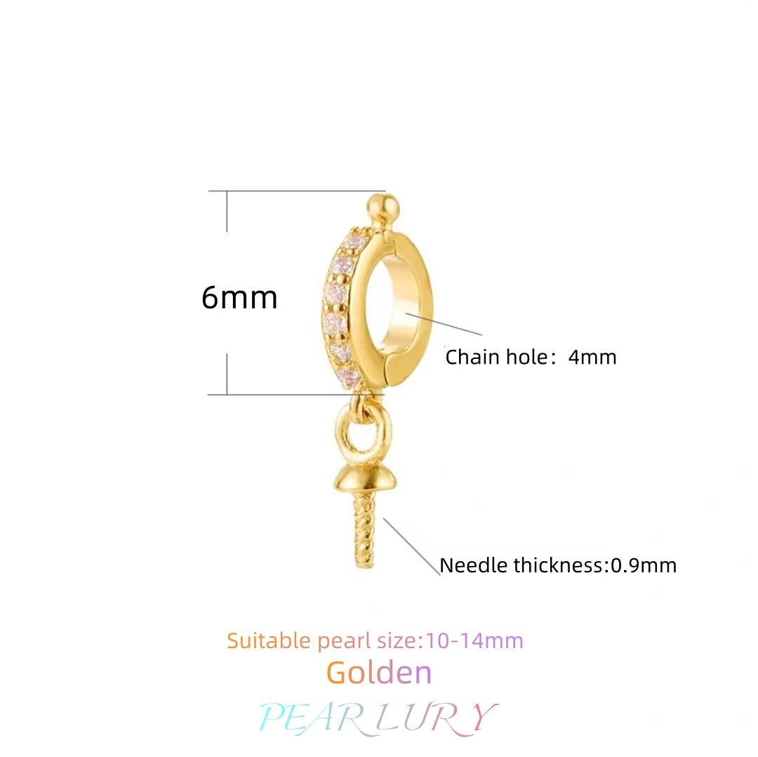 S925 sterling silver pearl necklace universal buckle DIY accessories（without pearl）