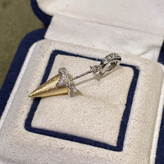 S925 Silver Ice Cream Pearl Pendant Universal Buckle Empty Support Accessory