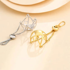 [A4] String Bag Design S925 Sterling Silver Cage Accessory  (Without Pearl)