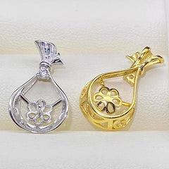 [A10]  Fishtail Design S925 Sterling Silver Clasp Accessory  (Without Pearl)